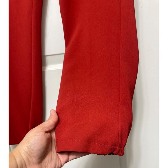 NWOT THEORY Northsound Admiral Pants in Rustic Red Size 6 - Picture 8 of 13